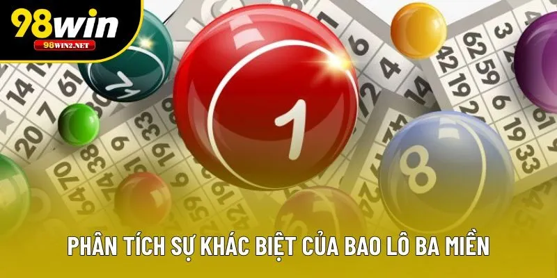 Phân tích sự khác biệt của bao lô ba miền